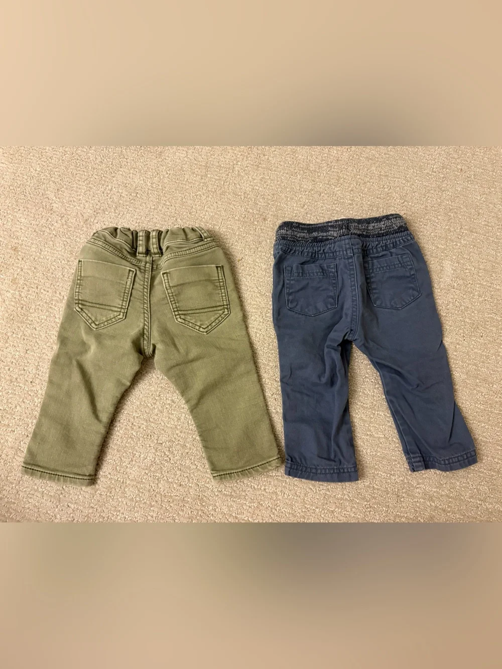 Genuine Kids from OshKosh Toddler Boys Pants Bundle Green Blue - Size 12M